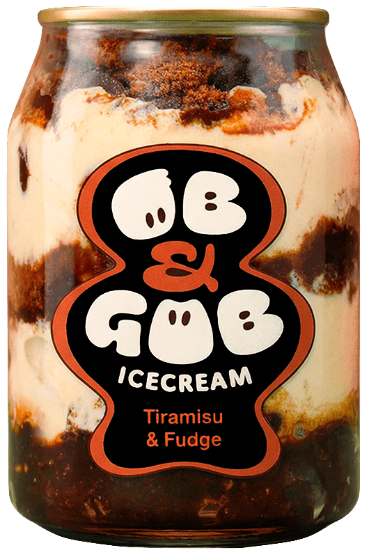OB & GOB Tiramisu & Fudge jar
